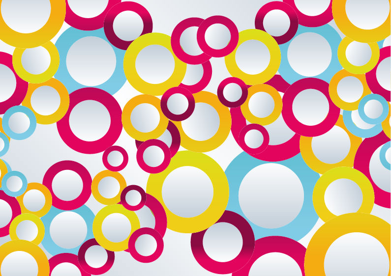 free vector Abstract Colorful Circles Vector Illustration